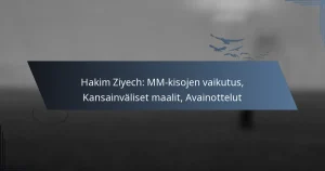 Hakim Ziyech: MM-kisojen vaikutus, Kansainväliset maalit, Avainottelut