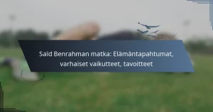 Saïd Benrahman matka: Elämäntapahtumat, varhaiset vaikutteet, tavoitteet
